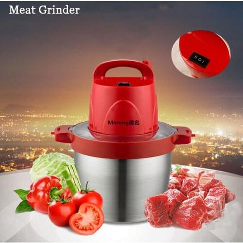 Large Capacity Household Meat Ginger Cutter Stainless Steel Crushed Garlic Pepper Ginger Slice Food Processor Home MM-808