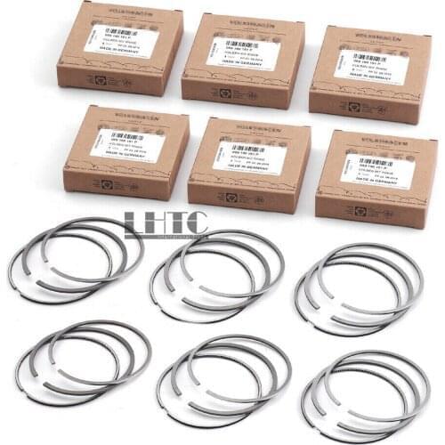 6 pcs OE Genuine 6x Piston Rings Set 83.01mm For VW Touareg Phaeton Audi A4 A5 A6 A7 A8 Q5 Q7 3.0 TDI Diesel