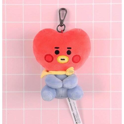 Korean Super Star A.R.M.Y New Plush Toys Keychain Cartoon Character Doll Keychain Plush Toy For Children Pendant Gifts