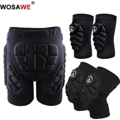 WOSAWE Motorcycle Pants Outdoor Sports Skiing Shorts Hip Pad Protector Armor Ski Snowboard Skate Pants Motor Short Brace Support