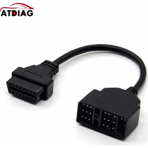2021 Newest 3pcs/lot 22 Pin To 16 Pin OBD2 Diagnostic Adapter Cable For To-yo-ta Car 22pin to 16pin OBD To OBD2 Connect Cable