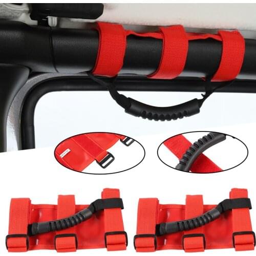 New Roll Bar Grab Handles Roll Bar Grab Handles For Jeep Wrangler YJ TJ JK CJ Car 4x4 4WD Bar handles