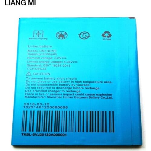 New UMI ROME Phone Battery For UMI ROME X 2500mAh Hight Capacity 3.8V Top Replacement Batteries with phone stander