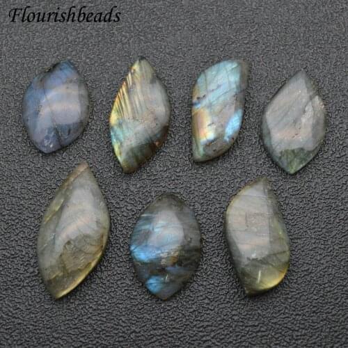 Natural Labradorite Irregular Eye Shape Pendant Stone Typal for DIY Necklace or Rings Woman Fine Jewelry 10pcs