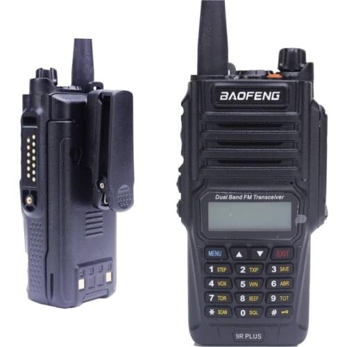 2021 Baofeng 9R plus Waterproof IP68 Walkie Talkie High Power CB Ham 50 20 KM Long Range UV9R portable Two Way Radio Dropshippin