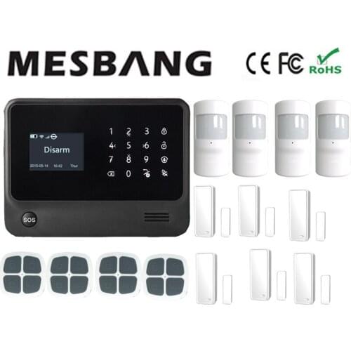 Wifi GSM GPRS security alarm system with English, French,Russian,Spanish,Dutch
