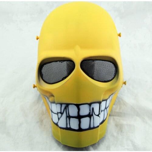 Airsoft Combat Tactical Mask Skull Cosplay Halloween Party Outdoor Hunting Accessories Wargame Paintball Military Full Face Mask