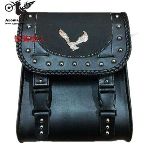 Eagle decal motorbike saddle bags black motorcycle back seat bag motocross ATV Off-road moto dirt cruiser tool bag moto tail bag