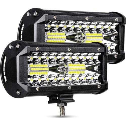 7inch 120w LED work light bar combo beam car Driving lights for Off Road truck 4WD 4x4 UAZ motorcycle ramp 12V 24V auto fog lamp