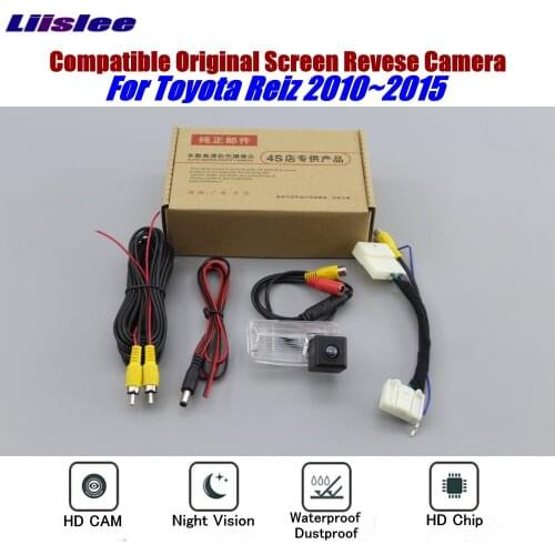 Car Reverse Rear View Camera For Toyota Mark-X Reiz 2010-2015 Compatible Original Monitor Back Up Parking CAM