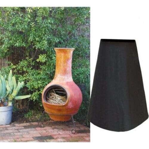 Fireplace Chiminea Cover Protector Sun Dust Wind Waterproof Outdoor Fire Pit