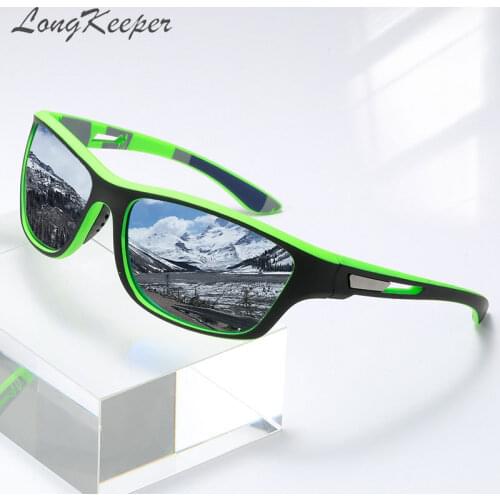 LongKeeper Mirror Polarized Sunglasses Men Outdoor Sports Driving Goggle Sun Glasses UV Protection Male Eyewear Oculos Hombre