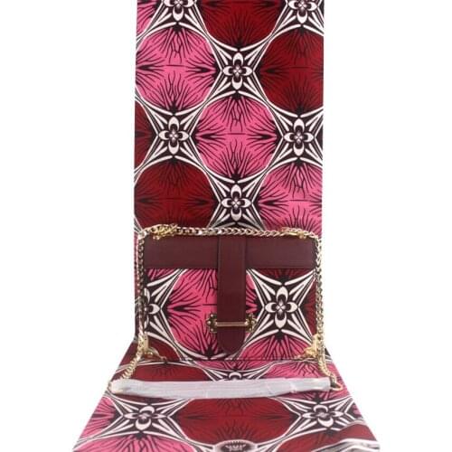 Women purses and handbags african wax bag set african wax prints fabric 6yard/lot