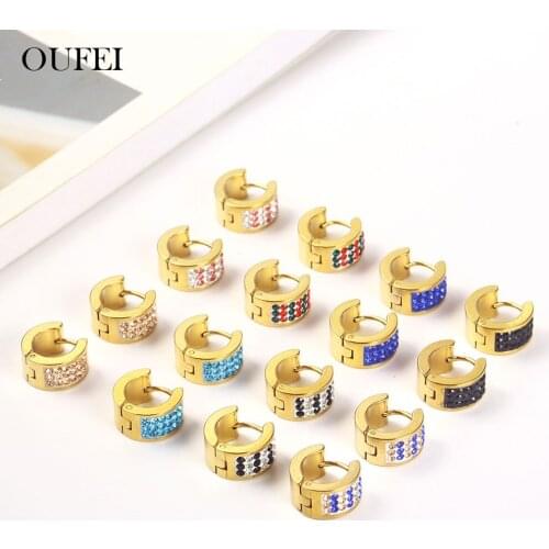 OUFEI Korean Version Earring Female Fashion Womens earrings 2019 Stainless Steel Earrings For Women Jewelry Accessories