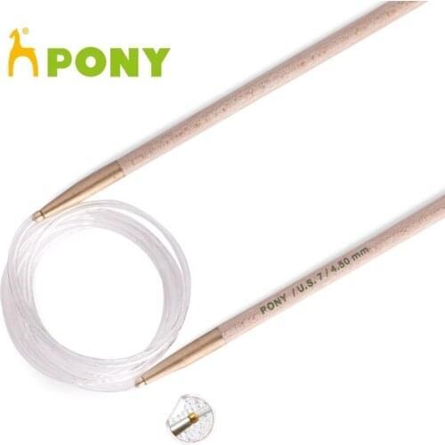1 Piece Pony Maple 80 cm Fixed Circular Knitting Needle