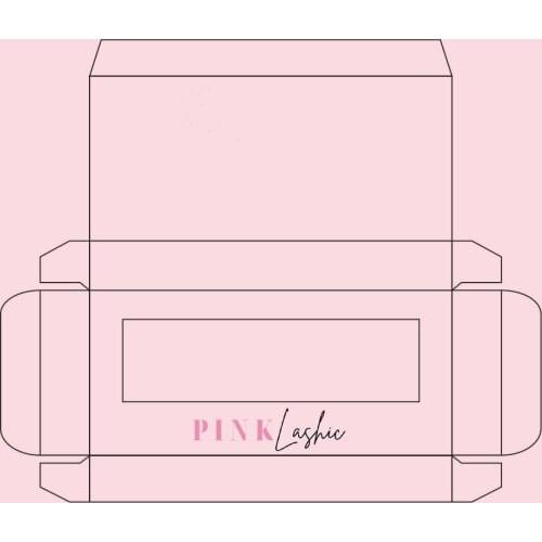 500/pack custom lash boxes packaging eyelash paper box with logo faux cils 25mm mink eyelashes makeup pink cases bulk vendors