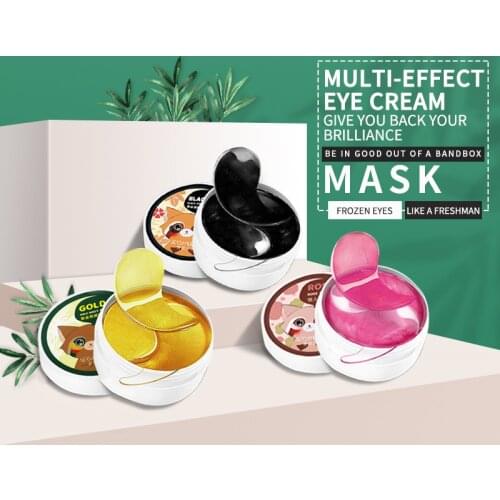 60/50 Pieces Gold Moisturizing Eye Mask Patch 60pcs=30pairs Remove Dark Circles Anti Age Repairing Wrinkle Eyes Care TSLM1