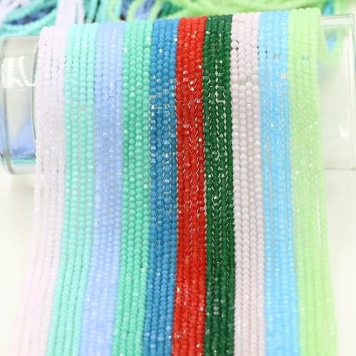 900pcs Czech Faceted Glass Bicone Beads 2mm Crystal Loose Spacer Beads For DIY Making Jewelry Needlework Accessories Wholesale