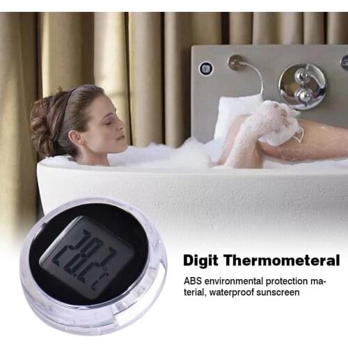 Motorcycle Clocks Meter Mini Precision Waterproof Motorcycle Digital Thermometer Stick-On Mount Watch Instrument Accessories