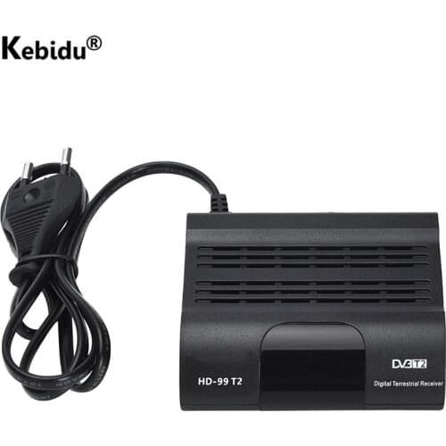 Kebidu FTA HEVC 265 DVB T2 Digital TV Tuner H.265 TV Receptor Full HD DVBT2 Set-top Box Wifi Receiver DVB-T Support Youtube