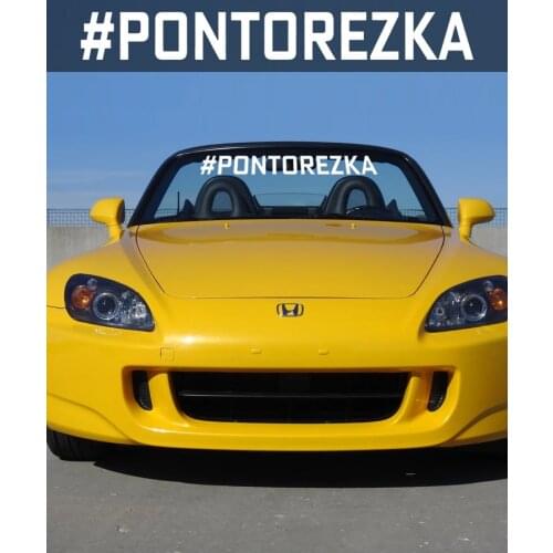 CK2957#60*6.7cm #PONTOREZKA reflective funny car sticker vinyl decal silver/black car auto stickers for car bumper