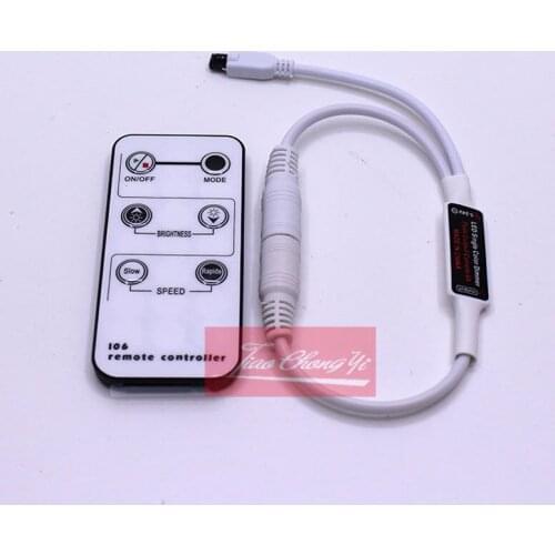 Color Dimmer DC5-24V 6A 6Key IR LED Strip Controller Remote For Single Color 5050 3528 5630 5730 Strip Lights 10pcs