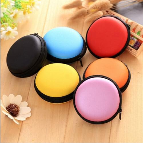 Earphone Holder Storage Bag Carrying Hard Bag for Earphone Headphone Accessories Earbuds Memory Card USB Cable Organizer