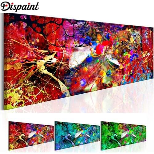 Dispaint Diy 5d Diamond Painting "Colored oil painting" Cross Stitch Square Round Diamond Embroidery Handwork Rhinestone A27519