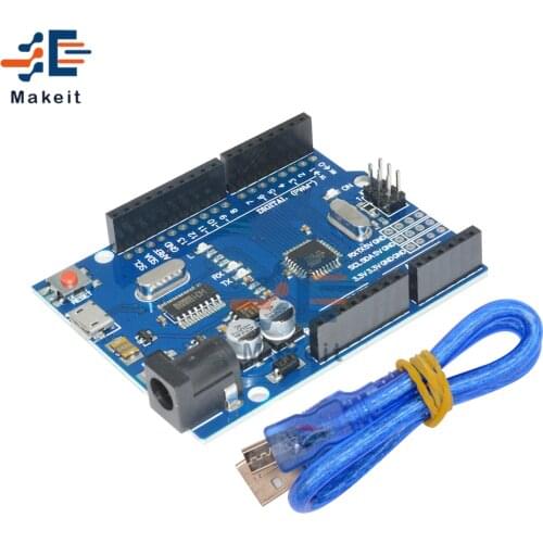 DIY Kit Micro USB UNO R3 MEGA328P CH340 CH340G Board ATMEGA328P-AU Controller Module Replace ATmega16U2 Cool Version One