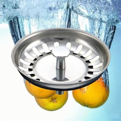 Kitchen sink fittings thickened stainless steel sink drain lid sink stopper drain lid wash basin plug