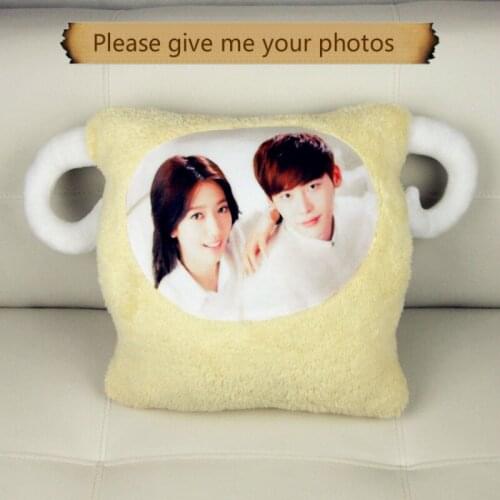 Photo custom diy sheep doll warming my hands over your warm hands hold pillow in the treasure Cushion for leaning on boyfriend