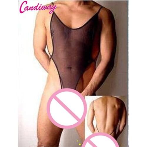 Hot Mens Bodystocking Jumpsuit Body Stocking Sexy Lingerie Costumes Erotic Porn Tights Body suit Sexy Erotic Mens Underwear