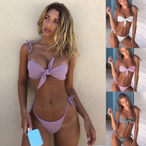 Micro bikini set push up swimsuit women swimwear Tube top biquini brazilian Bikinis mujer swimming bathing suit for women