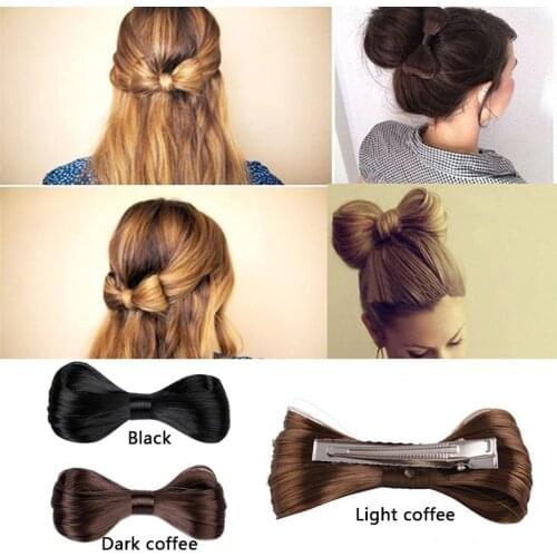 Fashion Women Girls bowknot Tiara Crown Hairstyle Harajuku Big Bow Ties Wig Hairpin Hair Clips Hairpin Hair Accessories SL