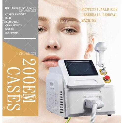 Free Shipping High energy 808nm Diode laser machine for hair removal & skin rejuvenation/ Painless 808nm hair removal machine