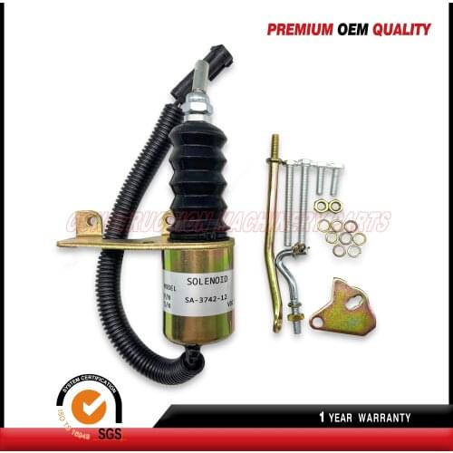 New Fuel Stop Shut Off Solenoid Valve SA-3742-12 for Deutz RSV Engine 3932017