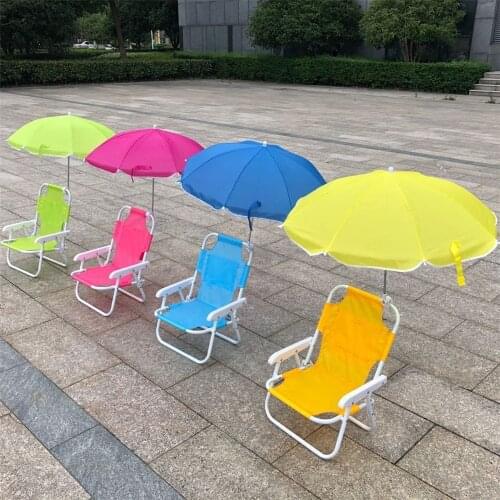 Outdoor beach folding childrens beach chairs umbrellas multifunctional camera artifacts portable recliners