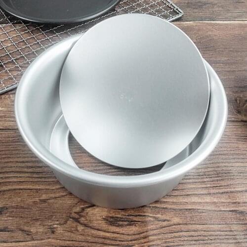 3Pcs/Set 2Inch Cake Baking Pan Useful Removable Bottom Aluminum Alloy Lightweight Round Cheesecake Pan for Baking