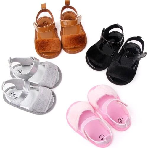 New Summer baby Girl Boy Sandals plush baby shoes Newborn indoor non-slip step shoes High Quality Toddler Moccasins