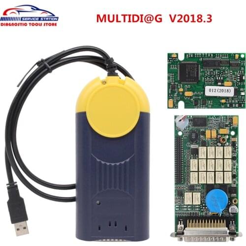 V2018.3 MultiDiag Actia Multi di@g OBD2 Scanner Multi diag J2534 Access Pass-Thru OBD2 Device Multi-Diag Auto Diagnostic Tool
