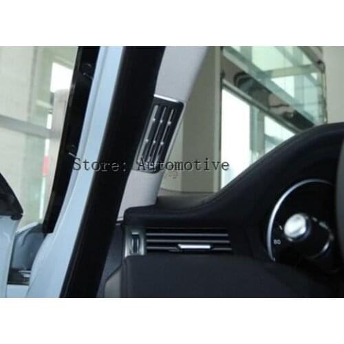 ABS Chrome Car Accessories A Pillar Air Outlet Trim For Land Rover Range Rover Evoque 2011-2016 Styling