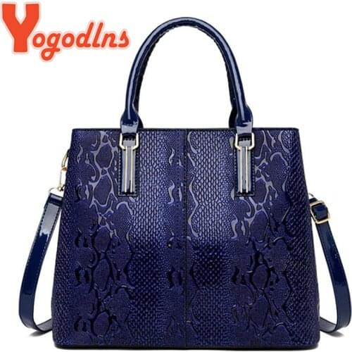 Yogodlns PU Leather Luxury Designer Handbags Ladies Shoulder Casual Tote Sac Bolsa Female Crossbody Purse