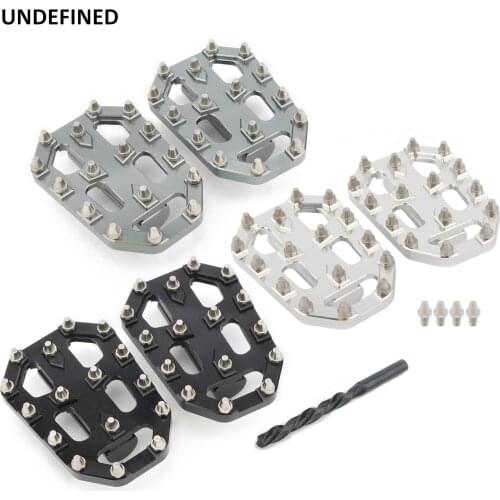 Universal MX Foot Pegs Mortorcycle Footpegs Pedal CNC For Honda BMW Aprilia Ducati Diavel CB1100 RSV4 Pit Dirt Bike Racing Bikes