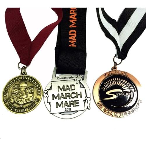 Gold/silver/bronze Plating as Customized Sports Event Medal with Ribbon-50.8mm Diameter Custom Made Medal