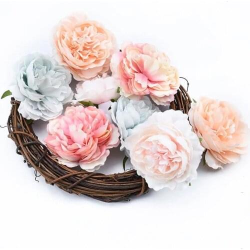 1/2/6 PCS Peony Flower Artificial Bouquet Garden Wedding Decor Christmas Room Hoom Decoration Flower Arrangement Photo Props
