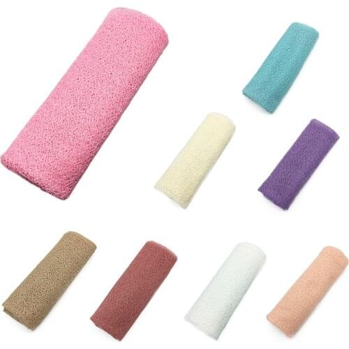 1PC 8 Colors Multifunction Baby Photo Wrapped Cloth Solid Color Newborn Hollow Photography Props Wrapped Towel For Baby Kids