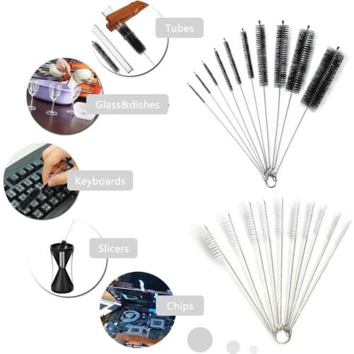 10Piece Strip Type Cleaning Brushes Multi-functional Cleaning Brush Drinking Straws/Glasses/Keyboards/Jewelry Cleaning Brushes