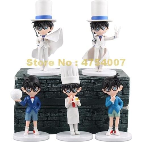 12th 5pcs/set detective conan 12th kid pvc action figures dolls 10cm Toy