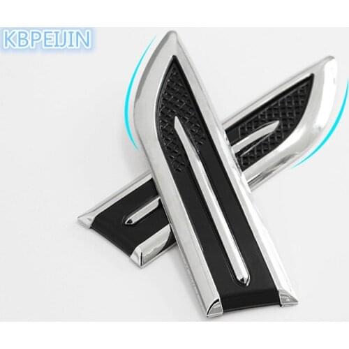 2pcs Car Decorated 3D Vent Air Shark Gills Sticker for BMW e46 e90 e39 f30 Benz w203 w204 w205 Audi a4 a3 q5 q7 a5 accessories