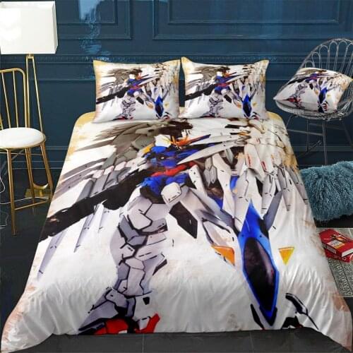 Gundam Wing Endless Waltz Duvet Cover Comfortable Quilt Home Decora Design Universal Bedding Set Bedclothes+Pillowcase 3pcs